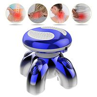 MOXIN Electric Scalp Massager, Head Massager, Waterproof Portable Electric Head & Body Massager for Relaxing and Stimulating Head Neck Arm Leg Massage,Blue