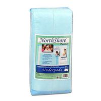 NorthShore Premium, 23 x 36, 25 oz, Blue Disposable Underpads (Chux), Large, Case/100 (4/25s)