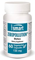 Supersmart - Zero Pollution Supplement 125 mg - 100% Natural Detox & Cleanse Supplement - Helps to Protect and Repair Skin Damages Caused by Pollution | Non-GMO - 60 Vegetarian Capsules