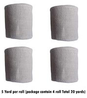 KVR Natural Burlap Jute Fabric Wedding Events Party and Home Décor Twin Best Art Craft Christmas Gardening Application Hemp Ribbon for Wrapping, Packaging etc (Cream, 20 Meter)