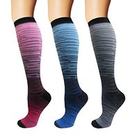 3/5 Pairs Compression Socks Women & Men - Best Medical,Nursing,Hiking,Travel & Flight Socks-Running & Fitness