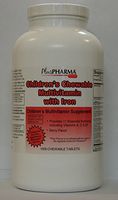 PlusPharma Children's Chewable Multivitamin with Iron Supplement -1000ct (Compare to Flintstones with Iron)