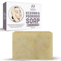 Eczema Soap Bar for Face and Body – All Natural Dermatitis, Psoriasis Treatment for Dry Itchy Flaky Skin Relief – Gentle Detoxifying, Healing, Anti-Itch, Cleansing Skincare Remedy - 4 oz Made in USA