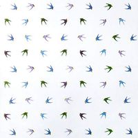 5ct Colorful"Swallows" Birds on White Tissue Paper for Gift Wrapping 20"x30" Sheets nfLG -943