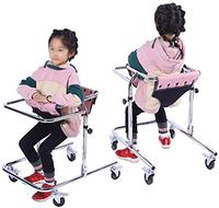 Standard Walkers Walking Aid Walking Stick Children Walker Fracture Rehabilitation Practice Training Cart Four Wheel Standing Training Walker Walking Frames