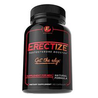 Erectize - Testosterone Booster for Men – Men’s Test Booster - Natural Endurance, Strength, Stamina, Vigor Booster - 60 Capsules