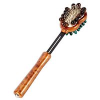 Kedelak Massage Knock Hammer,Massage Hammer Wooden Meridian Knocking Massage Back Knock Multifunctional Stretchable Health-Preserving Body Relaxation Massager