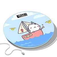 Electronic Scale USB Rechargeable Weight Scale Household Adult Digital Scale Body Scale Weight Loss Scale 30cm Large Scale (Color : E)