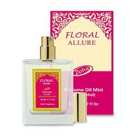 Floral Allure Perfume Oil Mist (no alcohol spray) - Essential Oils and Clean Beauty Hypoallergenic Vegan Perfumes for Women and Men by Zoha Fragrances, 50 ml / 1.7 fl Oz