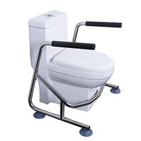 Toilet Safety Frame,Stainless Steel Bathroom Safety Rail,Elderly Disabled Accessible Toilets and Assist Handrail Grab Bar,Anti-Skid Handrail for Seniors and Pregnant