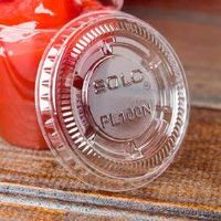 Dart Solo Lid Clear Plastic Lid, PL100N - Pack of 125