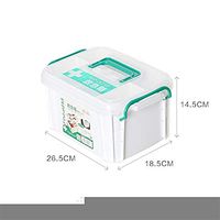 EXTR ANT Large Family Medicine Cabinet Multi-Layer Household First aid kit Baby Health Care Medical Box Plastic Medicine Box Large Capacity with Handle with Compartment Medical Box (Size : Small)