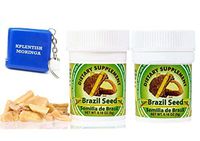 2 Pack Semilla de Brasil Brazil Seed Dietary Supplyment 60 Day Supply with Kplentish Moringa Measuring Tape 2 Meses de USO Autentica Semilla Fresca y Pura -3 Product Set