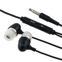 LG G6 Compatible Back Headset 3.5mm Handsfree Earphones Microphone Dual Metal Earbuds Headphones Sound Isolating in-Ear Stereo Wired