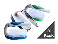 Always23 Scrub Brush Iron Shape Handle, Hand brush cleaning, Scrub brush Pack, of 3 brushes, iron handle scrub brush,