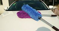 Auto retractable wax dust-swept ash wax car Duster car wash brushes brush cleaning MOP cleaning tools,Purple
