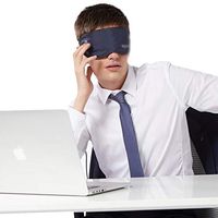 JMung Electric Hot Eye Mask USB Charging hot Compress Eye Protection Sleep Release Fatigue Shading Belt Mobile Power Supply 2000MAH,Blue