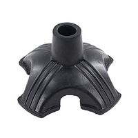 Jingolden Crutch Pads, Old Man Walking Stick Bracket Four Feet Stable Non-Slip Foot Pad, Rubber Material