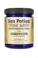 Cordyceps Mushroom Powder 100g by Sun Potion - Certified Organic Extract - Superfood Supplement, Adaptogen, Immune Booster, Recovery, Energy Support
