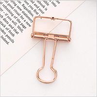 Roysberry Long Tail Clip, 1pc Metal Clip Cute Binder Clips Album Paper Clips Stationary for Office，4.4 * 3cm