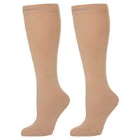 CompressionZ Compression Socks for Men & Women - 30 40 mmHg Graduated Medical Compression - Travel, Edema, Diabetics - Swelling in Feet & Legs - XL, Nude