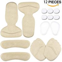 High Heel Pads (14 pcs) - Heel Grips, High Heel Pads, High Heel Forefoot Cushion, Blister Prevention High Heel Insoles, High Heel Liners, Anti Slip Heel Shoe Cushion Inserts