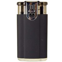 Flame-N-Torch Dual Butane Lighter with Windproof Torch and Soft Lighter Flames - Black