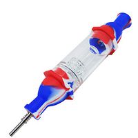 Silicone Honey Straw Water Filtering 8.4" (Blue & Red)
