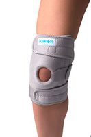 Knee Stabilizer Brace I Open Patella Design for Arthritis, ACL, LCL, MCL, Meniscus Tear, Sports, and Professional I Triple Precision Straps, Odor Resistant, Non Slip I Adjustable (Gray)