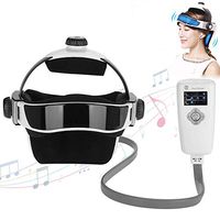 Electric Head Massage Helmet, Pressure/Vibration/Hot Compress Massager, with Music, for Relaxing Stress, Acupuncture Brain Relax, Promoting Sleep Quality