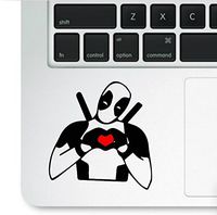 Deadpool Making Heart Macbook Trackpad Laptop Decal Vinyl Sticker DSP-980