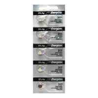 5pk Energizer 317 Silver Oxide Low Drain Watch Batteries SR516SW SR62