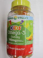 Spring Valley Kids Omega-3 140 mg Heart Health, Fruit, 90 Gummies (Pack of 2)