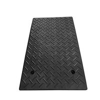 Quisilife Rubber Ramp Rubber Step Pad Slope Pad Horse Road Slope Pad Car Road Along The Slope Door Pad Cushion Triangle Pad Speed Belt (Color : Black, Size : 80x50x16cm)