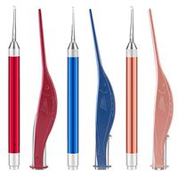 Milisten 2 Ear Wax Picks Cute Stainless Steel LED Cleaning Ear Spoon Forcep Curette for Kids Adults