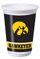 Pack of 96 NCAA Iowa Hawkeyes Plastic Drinking Tailgate Party Cups - 20 Ounces