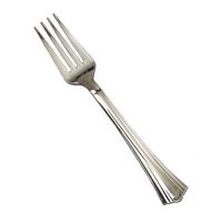 WNA - Heavyweight Plastic Forks, Reflections Design, Silver, 600/Carton 610155 (DMi CT