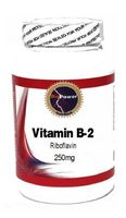 Vitamin B-2 (Riboflavin) 250mg 100 Capsules # BioPower Nutrition