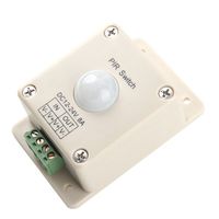 BQLZR DC 12V~24V 8A Automatic LED PIR Motion Sensor Switch Light Lighting Delay Time 10 Seconds for Staircase