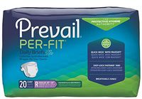 Prevail Per-Fit Incontinence Protective Underwear, Maximum Plus Absorbency, Regular, 20 Count (Single Pack)