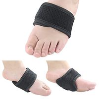 Arch Support Brace Adjustable Strap Snug Fit Cushions for Men Women Pain Relief of Drop Foot, Flat Feet, High Arches, Heel Spurs, One Size Fits Most