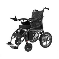 LS Electric Wheelchair, Elderly Disabled Folding Wheelchair, Intelligent Portable Care Scooter (Color : Lithium Battery)