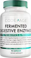 Codeage Fermented Digestive Food Enzymes with Probiotics + Prebiotics + Cofactor Vitamins and Minerals to Support Overall Digestive Health, Amylase Lipase Lactase, Plant Based Non-GMO, 90 Servings