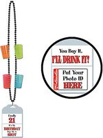 PMU Legally 21 Shotglass Necklace (1/Pkg) Pkg/1