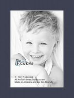 ArtToFrames MAT-168-12x17-Blue Midnight Blue Jay Custom Mat, 12x17,