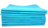10 Pack EXTRA LARGE Original German Shammy Cloths Chamois Towels Super Absorbent For Pets, Parenting Tool Cleaning For Home And Commercial Use WHOLESALE BULK (Blue)
