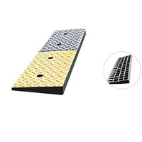 Stairs Uphill Triangular Pad, Easy to Carry Curb Ramp, School Hospital Street Sill Uphill Pad Can Be Used in The Garden Dedicated Ramp (Size: 98 24.8 4cm) (Size : 9824.84CM)