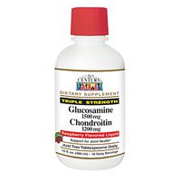 21st Century Glucosamine Chondroitin 1500/1200mg - Raspberry Liquid - Triple Strength, 16 Ounces