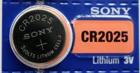 Strip of 5 Genuine Sony CR2025 3v Lithium 2025 Coin Batteries Freshly Packed by Sony