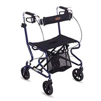 Standard Walkers Walker Old Man Shopping Cart Older Trolley Four-Wheeled Scooter Folding Shopping Cart Limb Rehabilitation Aid (Color : Black, Size : 5552cm)